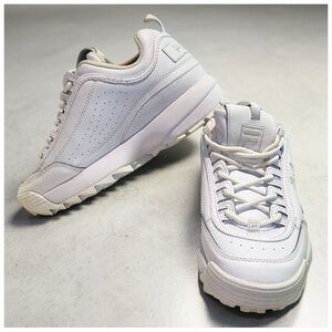 Fila Disruptor II Chunky Sneakers – White – Women’s 9